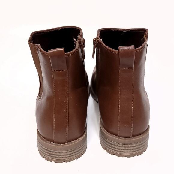 Sonoma Boots Size 8.5 Goods For Life Cognac Zip Up Boot Bootie Fall Womens Shoe - Picture 4 of 12